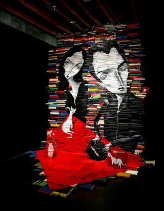 Illustration for article titled The Medium Is the Message In Sculptures Made of Books